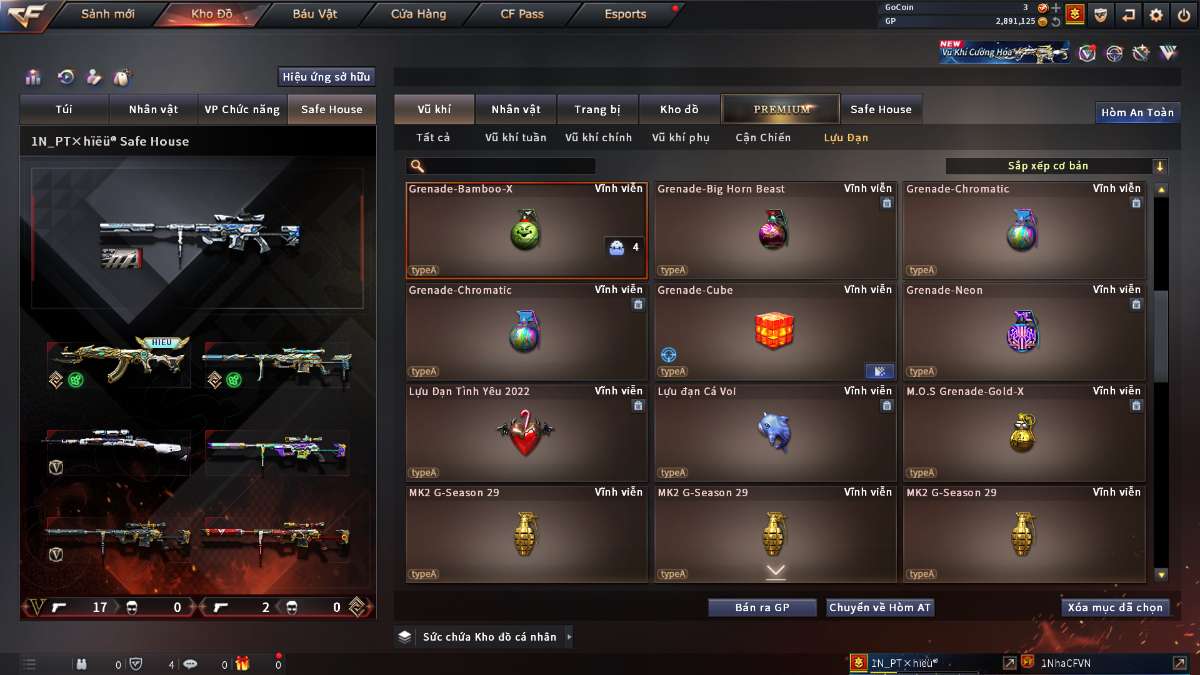 shop acc cf uy tin gia re